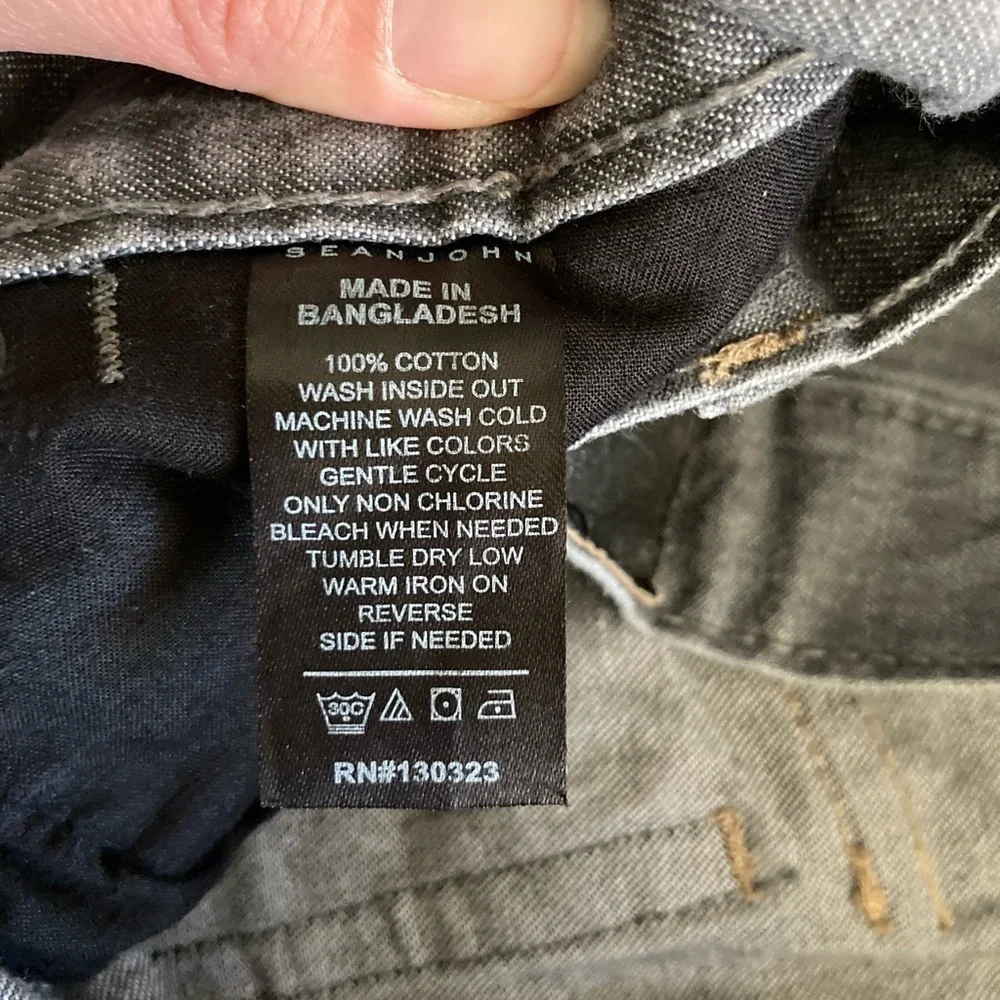 Sean John Clayton slim straight fit men’s denim jeans size36x32